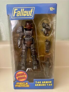 Fallout Mega Merge T-60 Power Armor Buildable Action Figure New in Box